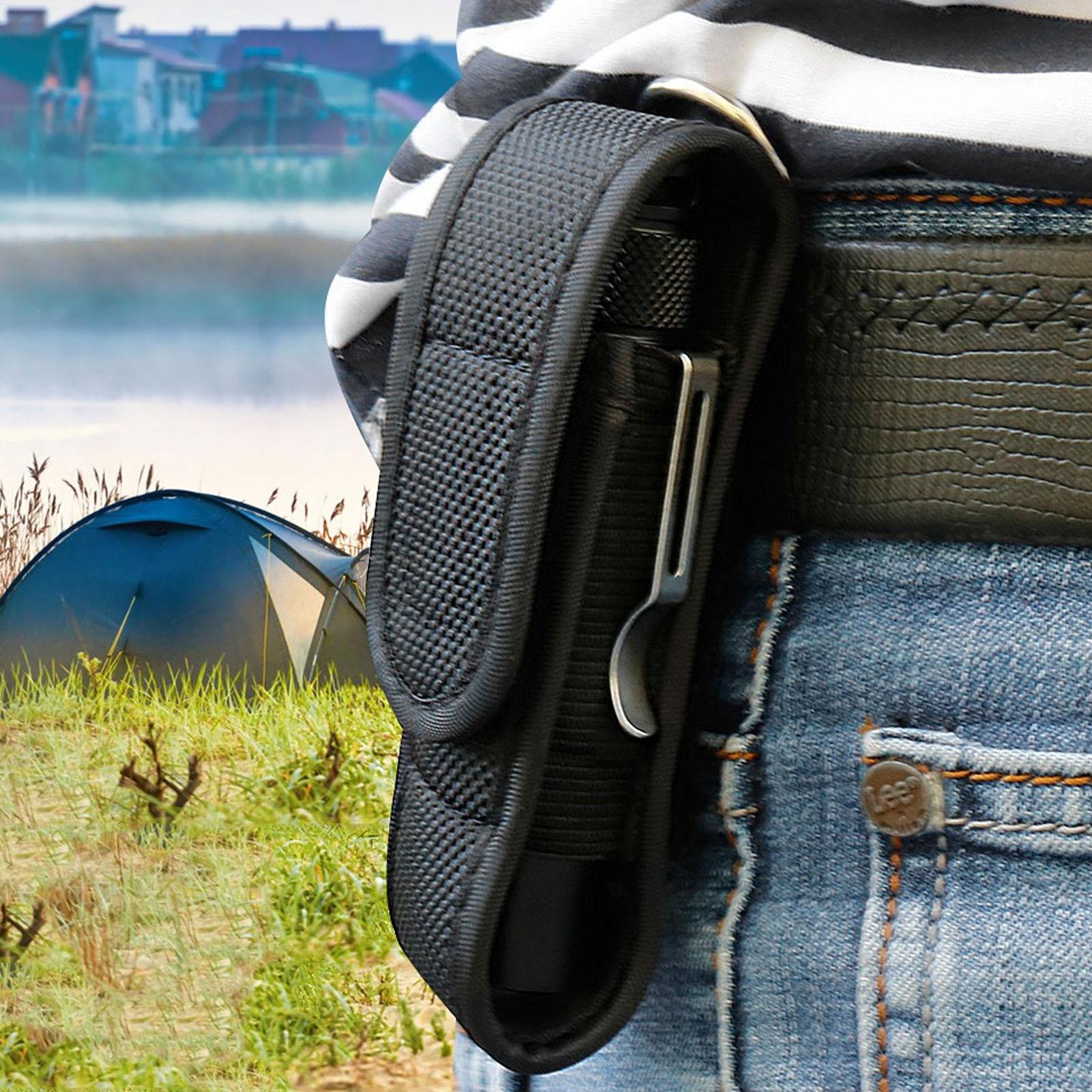 Outdoor Adventure Trips - Funda protectora para linterna LED, fundas