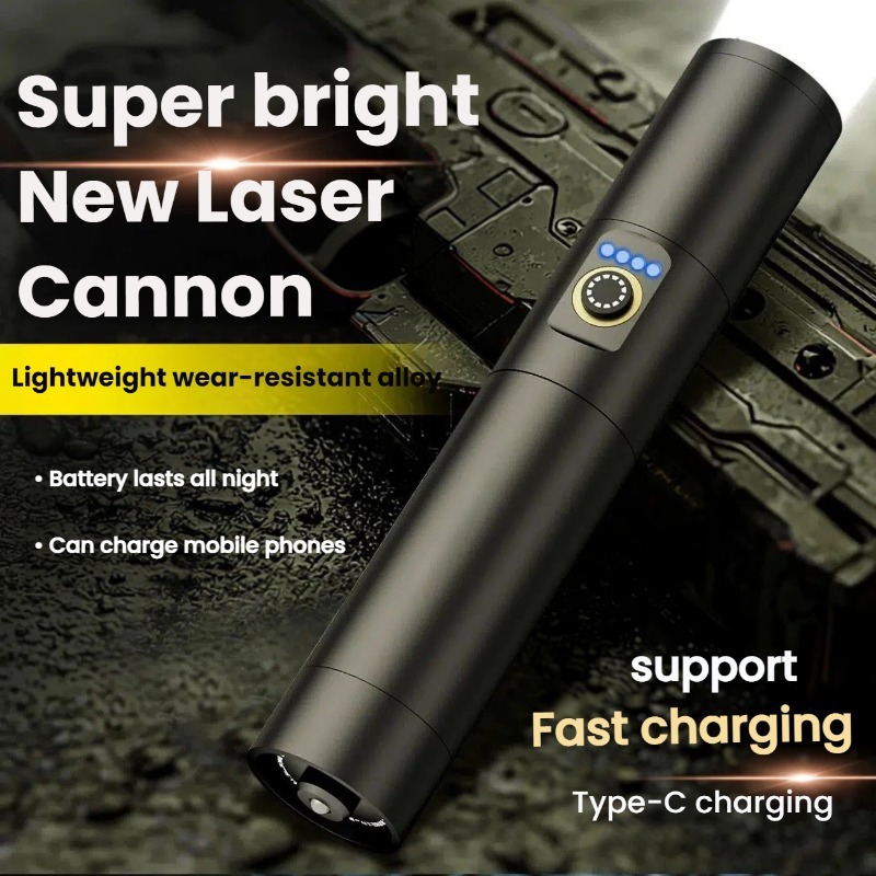 Outdoor Adventure Trips - Linterna LED de luz fuerte, carga
