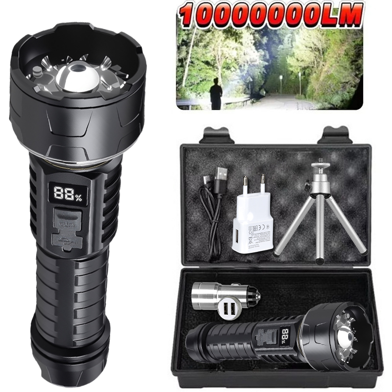 Outdoor Adventure Trips - Linterna LED COB, linterna recargable, antorcha