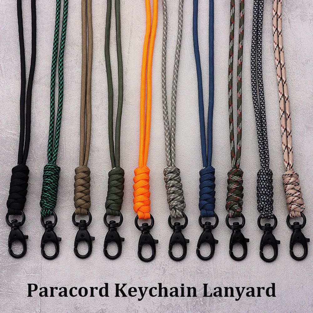 Outdoor Adventure Backpack - Paracord llavero cordón hebilla giratoria cuerda