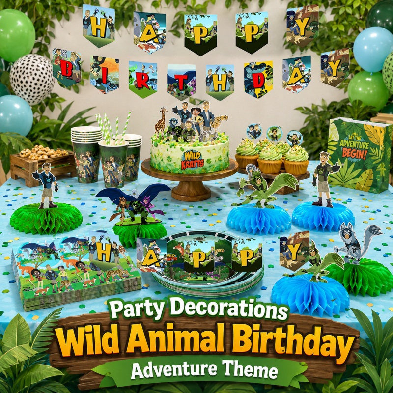 Outdoor Adventure Birthday Party - Picnic de Cumpleaños de los Wild