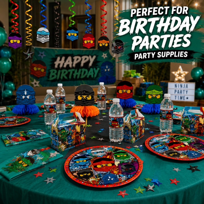 Outdoor Adventure Birthday Party - Set de Decoración para Fiesta de