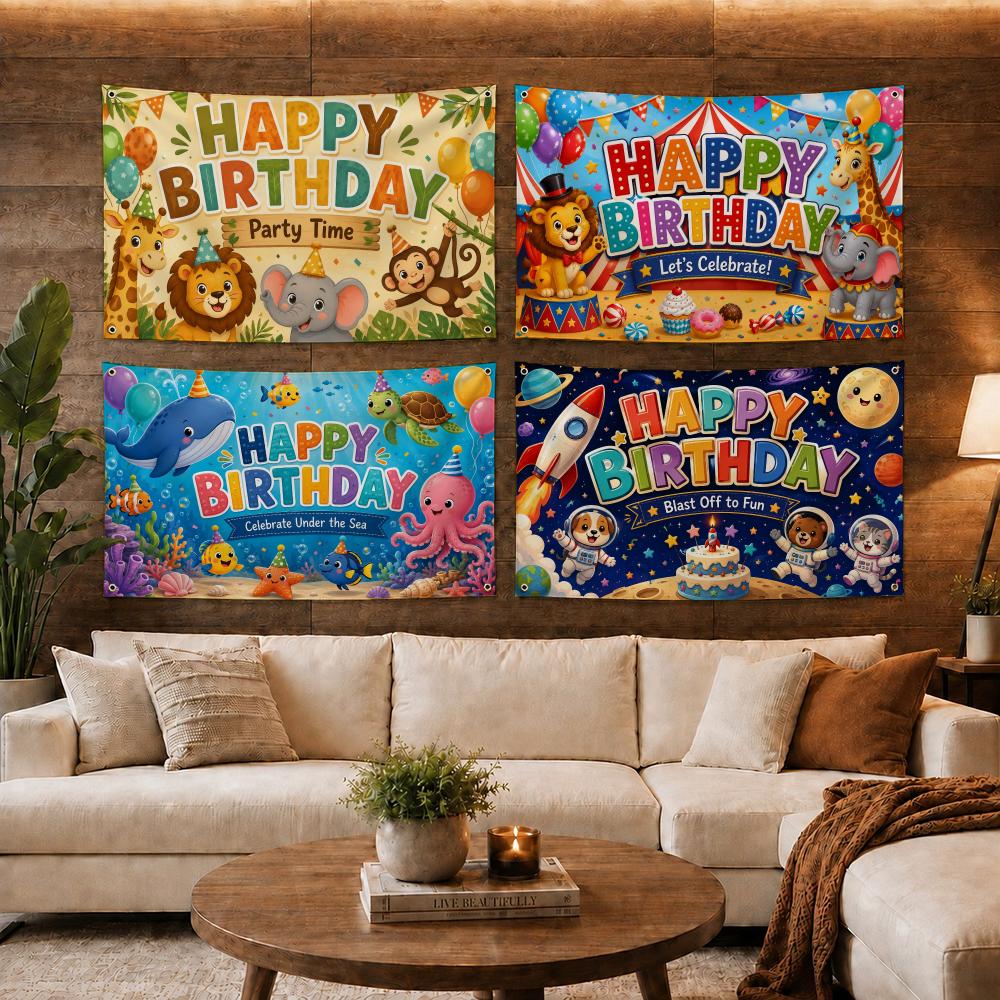 Banderas de Fiesta de Cumpleañ - Outdoor Adventure Birthday Party reseña y precio