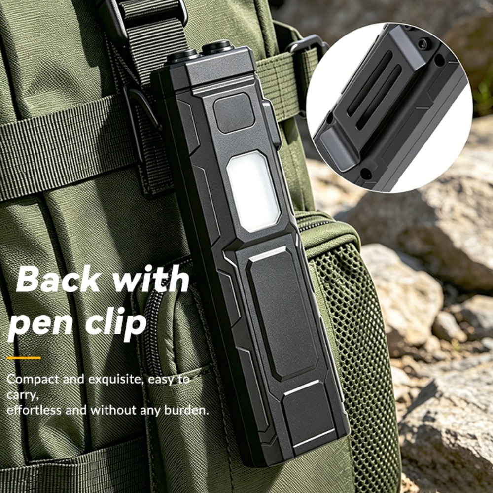 Linterna LED COB EDC con clip  - Outdoor Adventure Trips reseña y precio