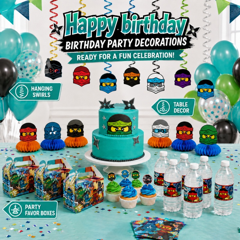 Set de Decoración para Fiesta  - Outdoor Adventure Birthday Party reseña y precio